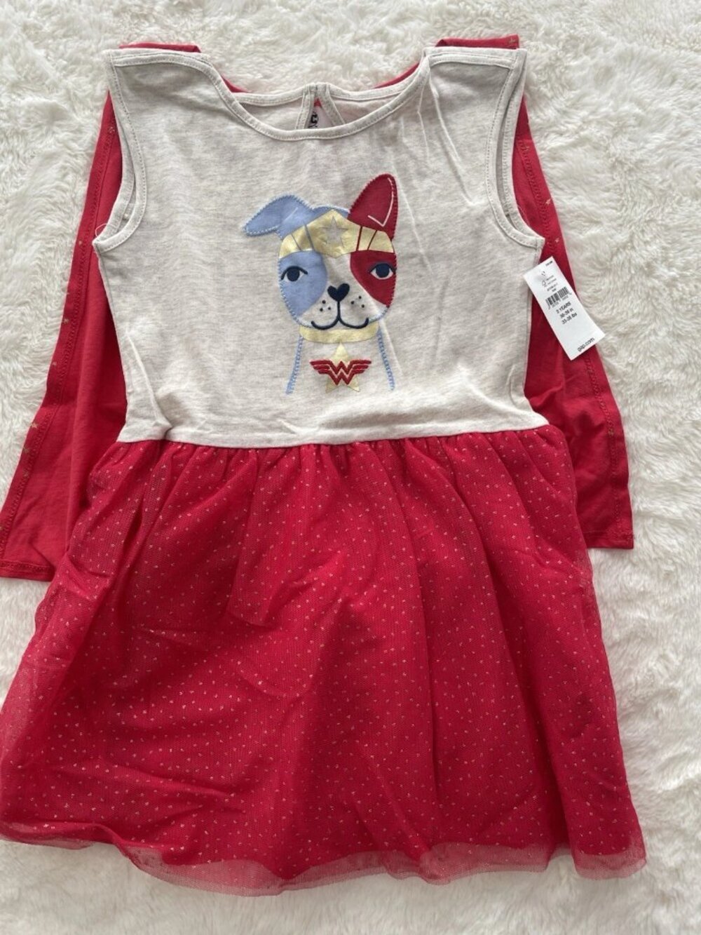 SALE! NWT GAP DC Kids Girls Sleeveless Wonder Dog Dress Size 3T